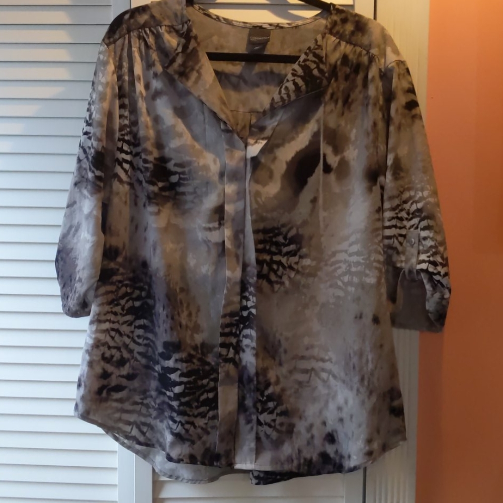 Black and White blouse